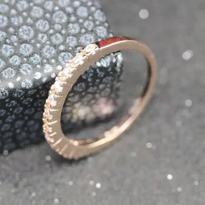 Women Wedding Rings Fianit Rose Gold Color Cubic Zirconia Engagement Ring Female Jewelry Anillos Gift Jewellery Uloveido J029 32