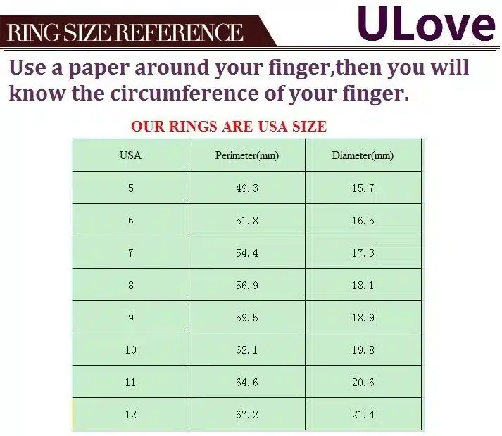 Women Wedding Rings Fianit Rose Gold Color Cubic Zirconia Engagement Ring Female Jewelry Anillos Gift Jewellery Uloveido J029 41