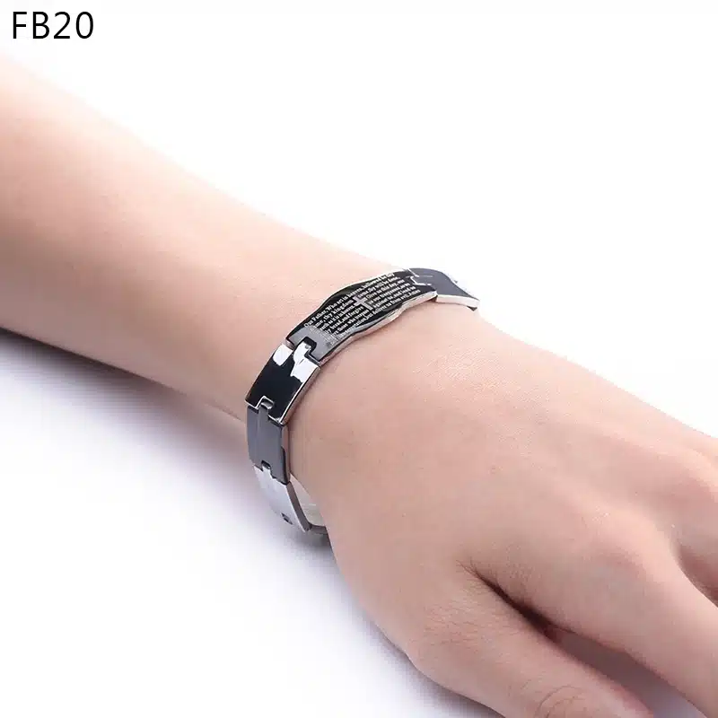 KISS MANDY 2017 Men's Bracelets Trendy Jesus Christian Cross Sign Bangles Fashion Jewelry FB14 21