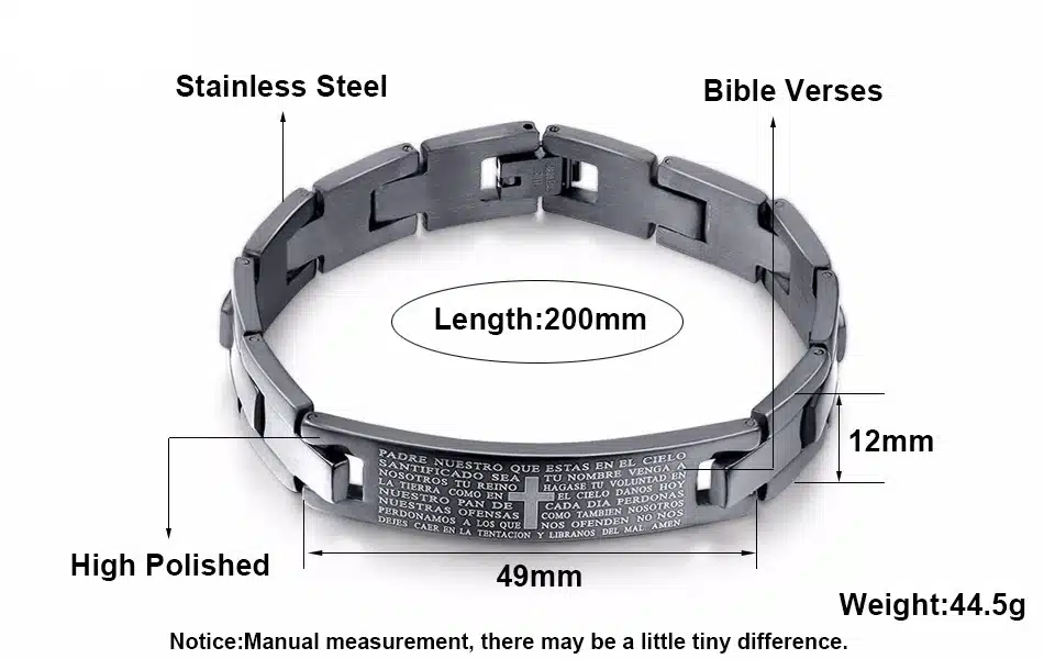 KISS MANDY 2017 Men's Bracelets Trendy Jesus Christian Cross Sign Bangles Fashion Jewelry FB14 25