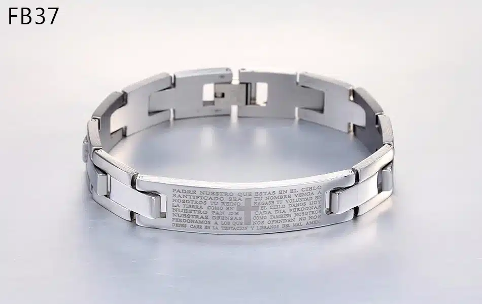 KISS MANDY 2017 Men's Bracelets Trendy Jesus Christian Cross Sign Bangles Fashion Jewelry FB14 31