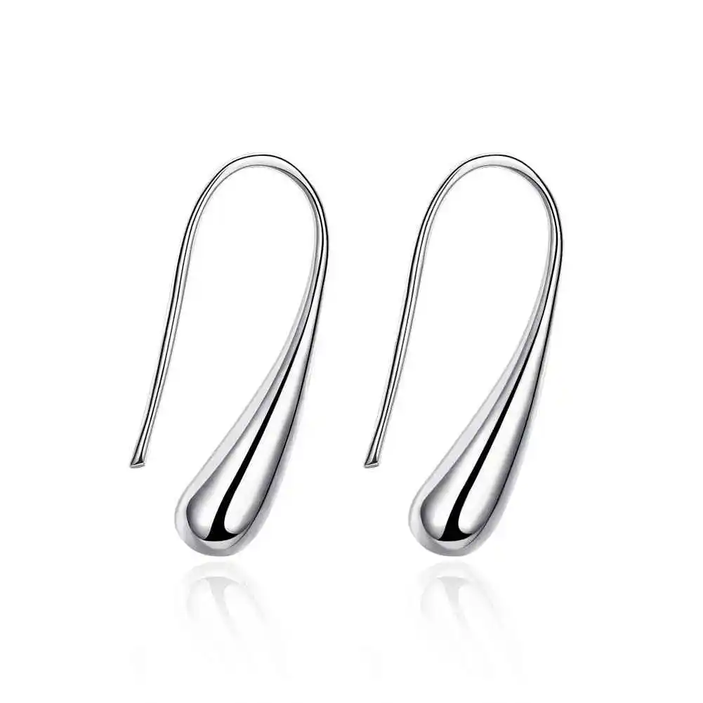silver/gold colors Fashion silver Waterdrop/raindrop Drop silver Plated earrings high quality fashion classic jewelry SMTE004 15