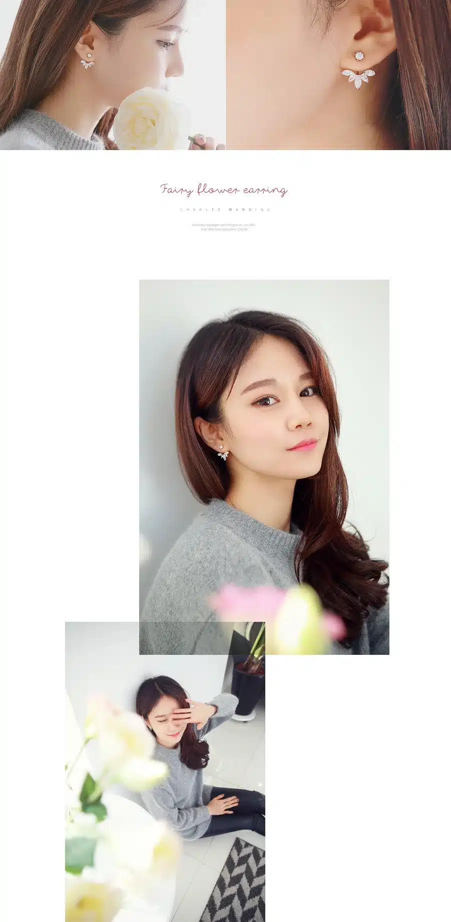 Korean Gold and Silver Plated Leave Crystal Stud Earrings Fashion Statement Jewelry Earrings for Women free shipping 7