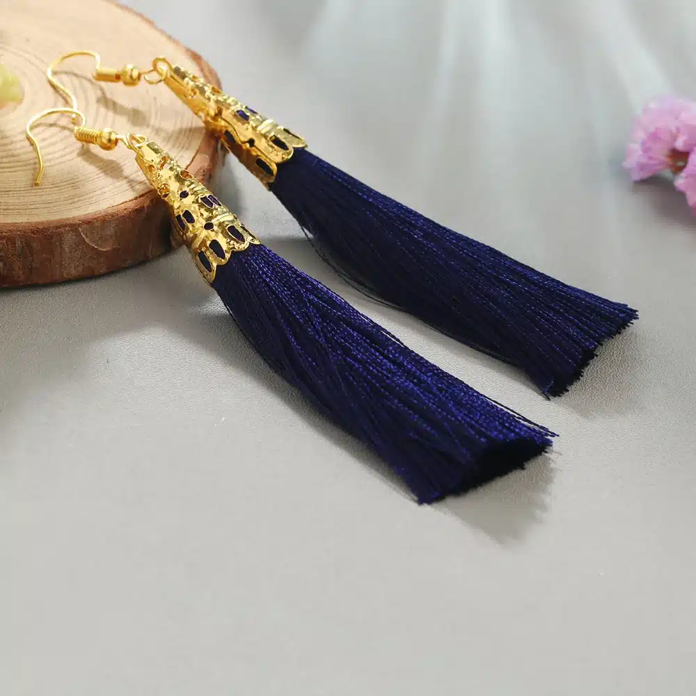 Long Tassel Earrings for Women Drop Fiber Dangle Brincos Boucle d'oreille Brush Earrings Fashion Jewelry Pendientes Bijoux 29