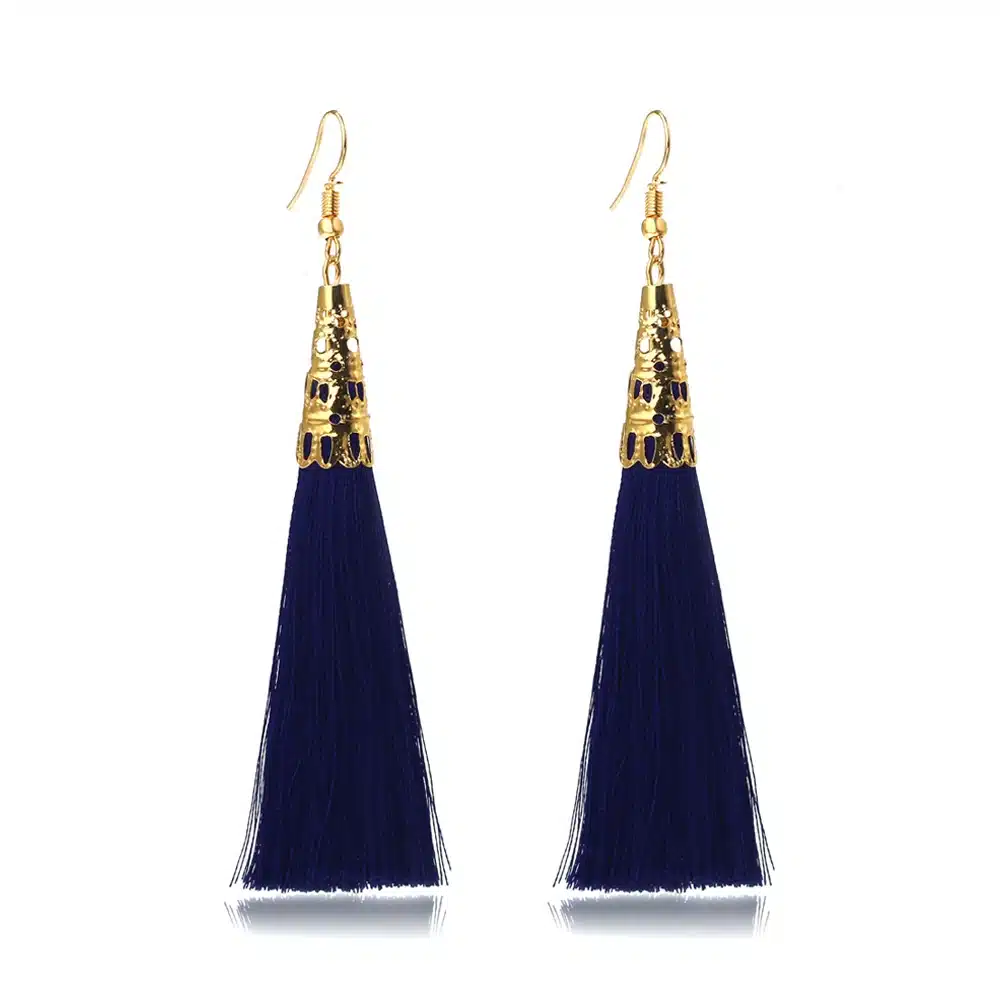 Long Tassel Earrings for Women Drop Fiber Dangle Brincos Boucle d'oreille Brush Earrings Fashion Jewelry Pendientes Bijoux 39