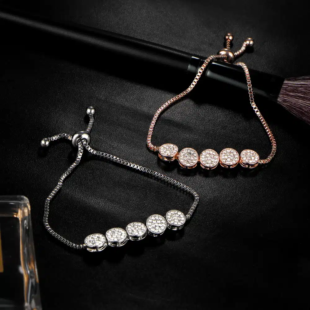 17KM 2017 Fashion Adjustable Bracelets For Women Pulseras Mujer Wedding Crystal Bracelet Charm Femme Party Jewelry Friend Gift 39