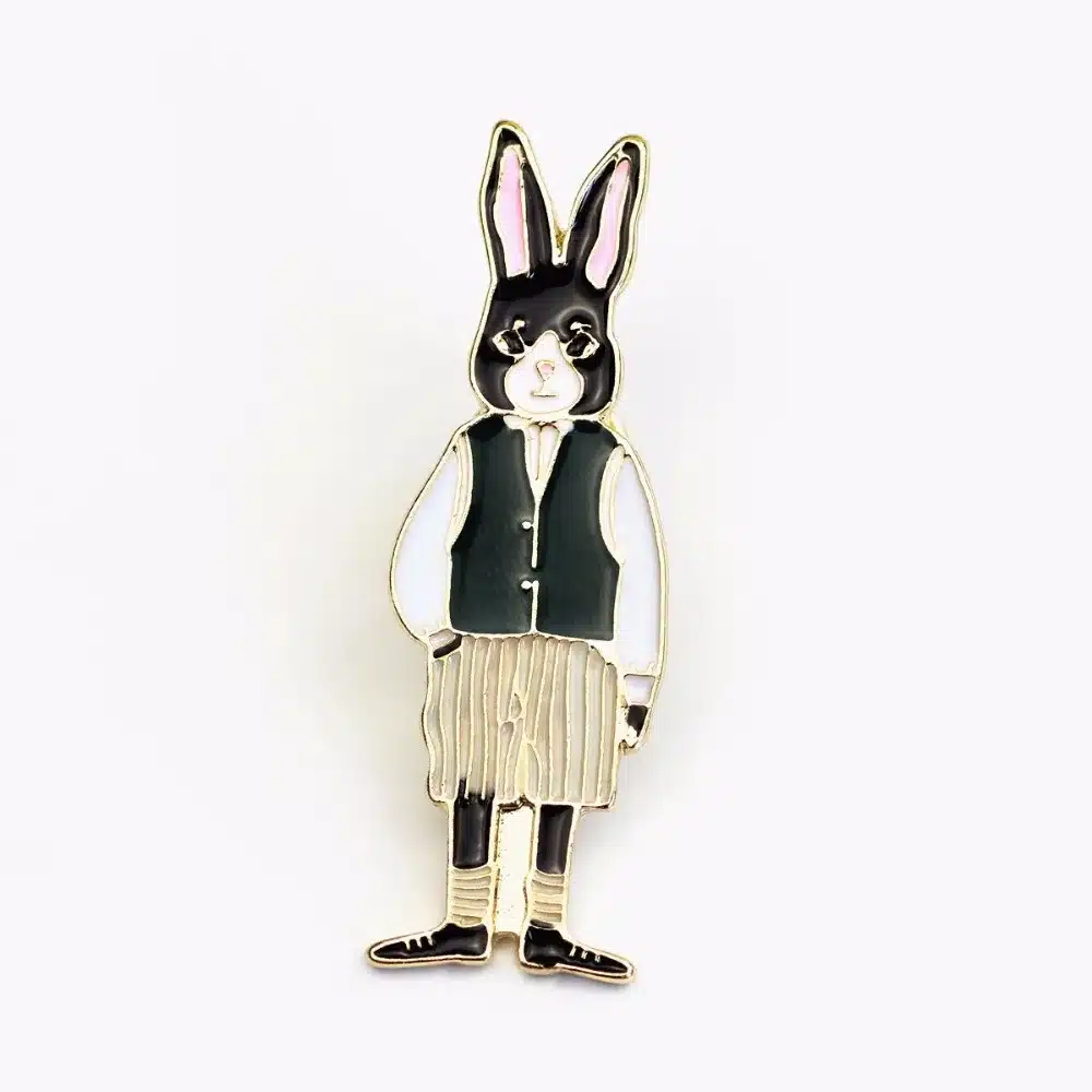 Timlee X297 Free shipping Cartoon Cute Cats Rabbits Foxes Metal Brooch Pins,Fashion Jewelry Wholesale 14