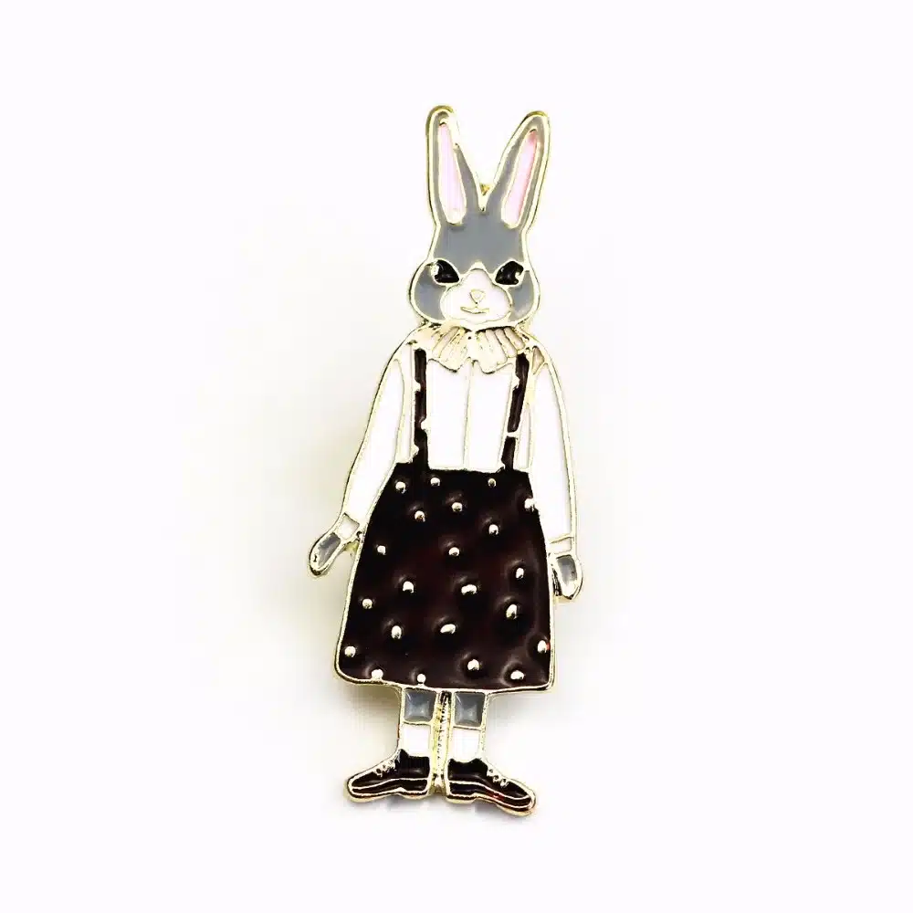 Timlee X297 Free shipping Cartoon Cute Cats Rabbits Foxes Metal Brooch Pins,Fashion Jewelry Wholesale 18