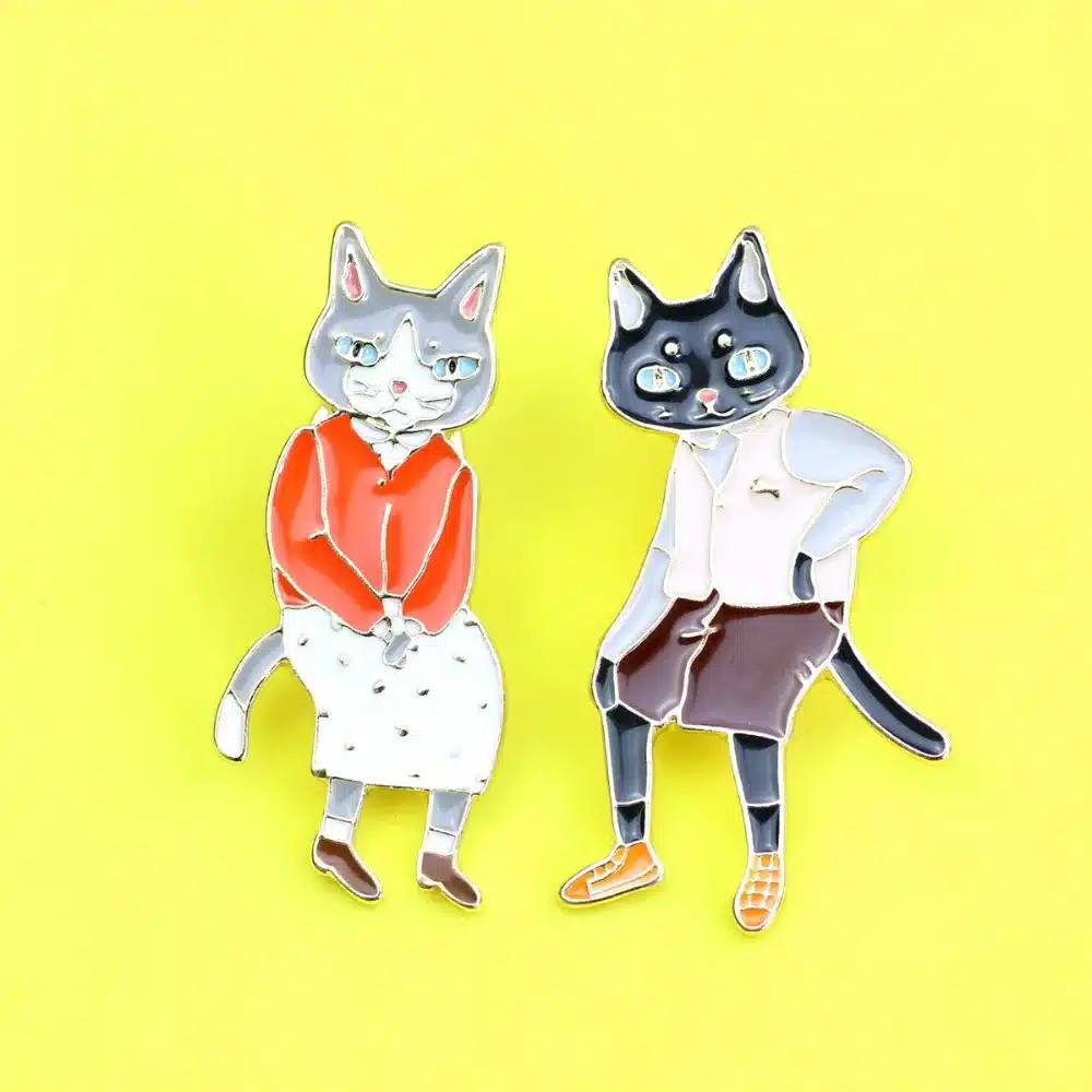 Timlee X297 Free shipping Cartoon Cute Cats Rabbits Foxes Metal Brooch Pins,Fashion Jewelry Wholesale 28