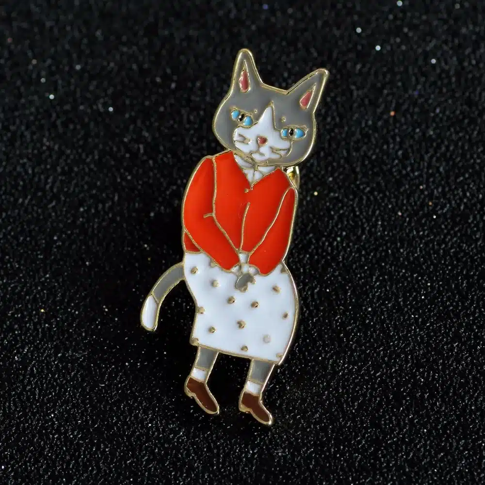 Timlee X297 Free shipping Cartoon Cute Cats Rabbits Foxes Metal Brooch Pins,Fashion Jewelry Wholesale 36