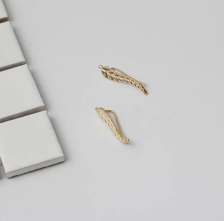 SMJEL 2017 Fashion Feather Women Earrings Boho Long Vintage Leaf Stud Earrings ear Cuff Jewelry Accessories Gift 46