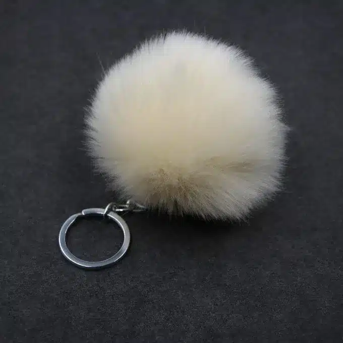 Fluffy Pompon Fur Ball Key Chain For Women Faux Rabbit Fur Pompom Keychain Trinket Charm Bag Key Ring Holder Jewelry Gift 18