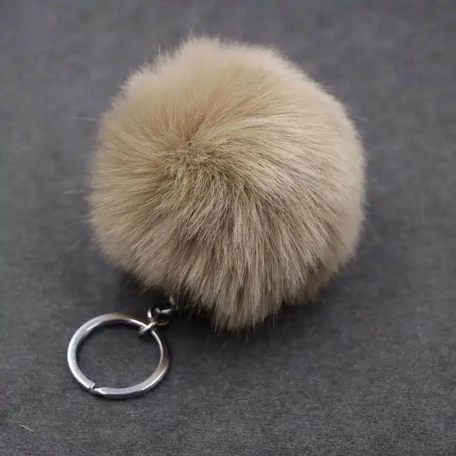 Fluffy Pompon Fur Ball Key Chain For Women Faux Rabbit Fur Pompom Keychain Trinket Charm Bag Key Ring Holder Jewelry Gift 21