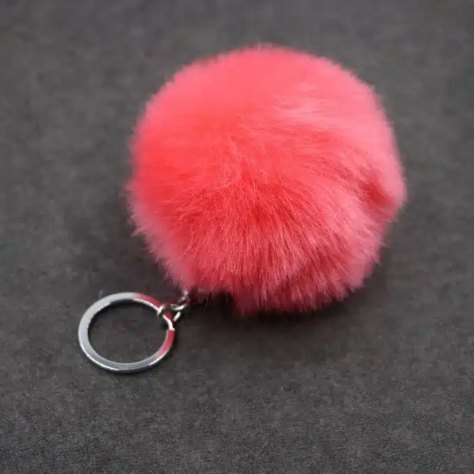 Fluffy Pompon Fur Ball Key Chain For Women Faux Rabbit Fur Pompom Keychain Trinket Charm Bag Key Ring Holder Jewelry Gift 31