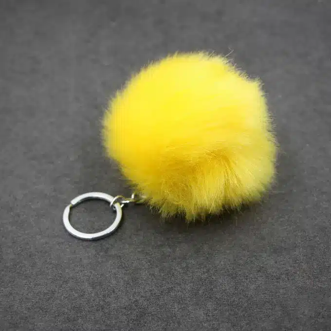 Fluffy Pompon Fur Ball Key Chain For Women Faux Rabbit Fur Pompom Keychain Trinket Charm Bag Key Ring Holder Jewelry Gift 33