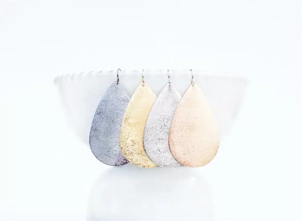 Monogram Metallic Teardrop Earrings 2017 Newest Fashion Design Women Costume Jewelry Large Teardrop Dangle Earrings 17
