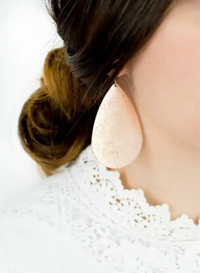 Monogram Metallic Teardrop Earrings 2017 Newest Fashion Design Women Costume Jewelry Large Teardrop Dangle Earrings 20