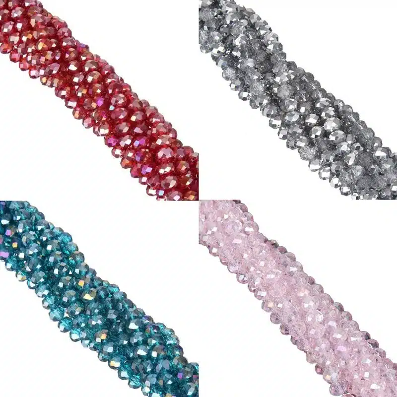 Top Quality AB Color Crystal Glass Beads Candy Color Transparent Spacer Beads 6MM 100PCS For DIY Bracelet Jewelry Making 1