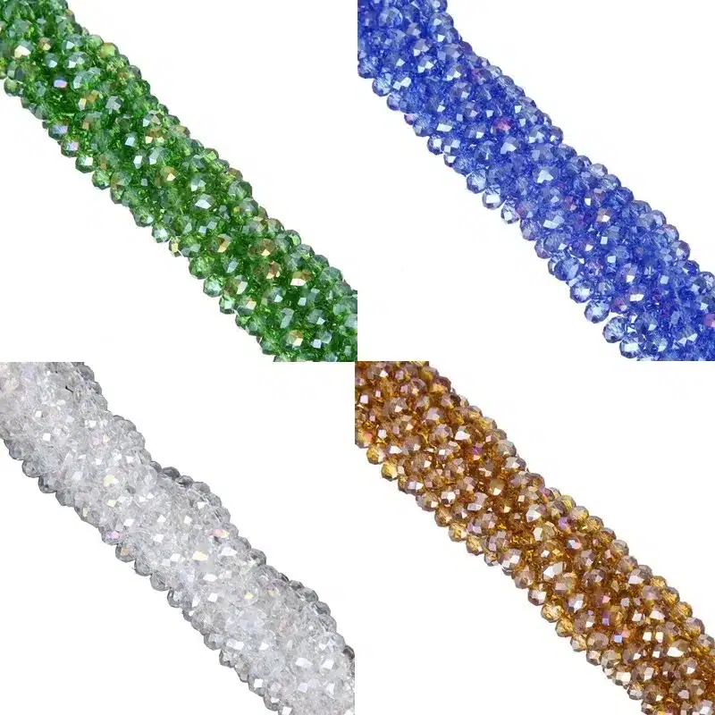 Top Quality AB Color Crystal Glass Beads Candy Color Transparent Spacer Beads 6MM 100PCS For DIY Bracelet Jewelry Making 3