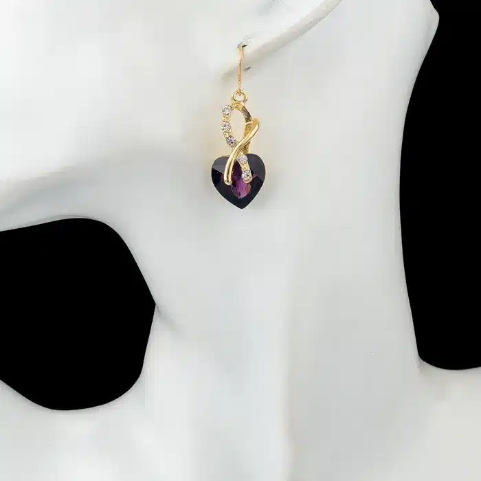 TOUCHEART Luxury AAA Cubic Zirconia Pendientes Fashion Jewelry Earrings Gold Color Crystal Heart Drop Earrings for Women 2017 22