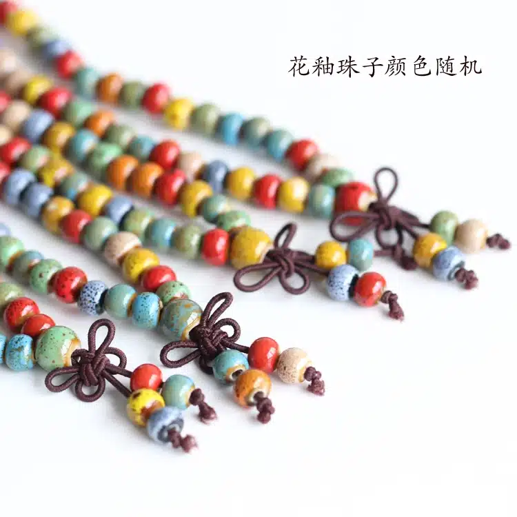 Women Handmade Ceramic Bracelets & Bangles Fashion Bohemia Elegant Jewelry Beaded Accessories Ethnic Tibetan Red Blue Green 7