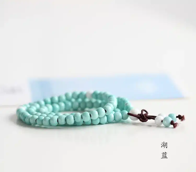 Women Handmade Ceramic Bracelets & Bangles Fashion Bohemia Elegant Jewelry Beaded Accessories Ethnic Tibetan Red Blue Green 12