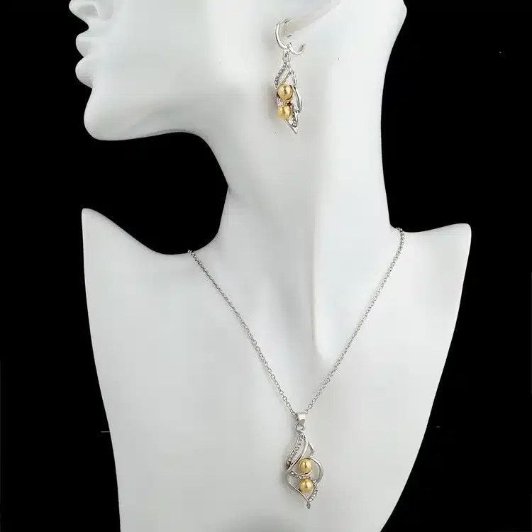 TOUCHEART Simulated Pearl Indian Wedding Jewelry Sets for Women Bridal Crystal Gold color Earrings Statement Necklaces SET140024 21