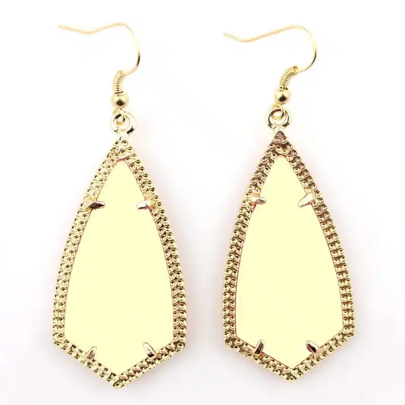 E2399 Gold Kite Inspired Design Gold Frame Rhombus Earrings American Fashion Southern Style Women Boutique Jewelry Wholesale 20