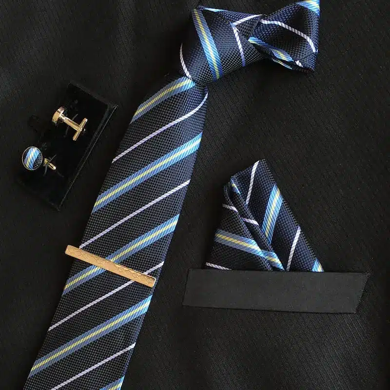 SHENNAIWEI 8cm New high-quality men's ties gravatas dos homens tie set ties for men striped neckties 10