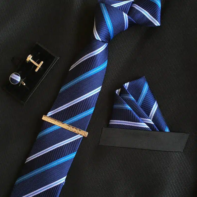 SHENNAIWEI 8cm New high-quality men's ties gravatas dos homens tie set ties for men striped neckties 13