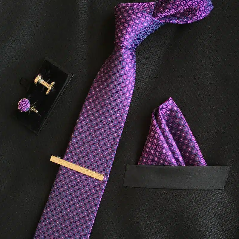 SHENNAIWEI 8cm New high-quality men's ties gravatas dos homens tie set ties for men striped neckties 17