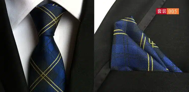 paisley mens fashion ties for men neckties business dress polyester silk tie jacquard casual necktie tie handkerchief set TZ001 13