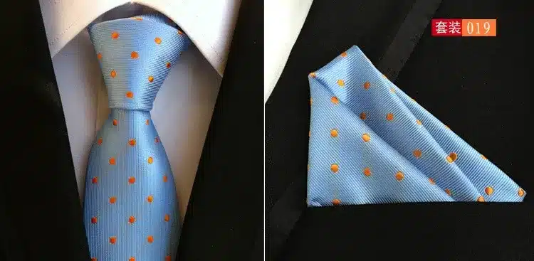 paisley mens fashion ties for men neckties business dress polyester silk tie jacquard casual necktie tie handkerchief set TZ001 24