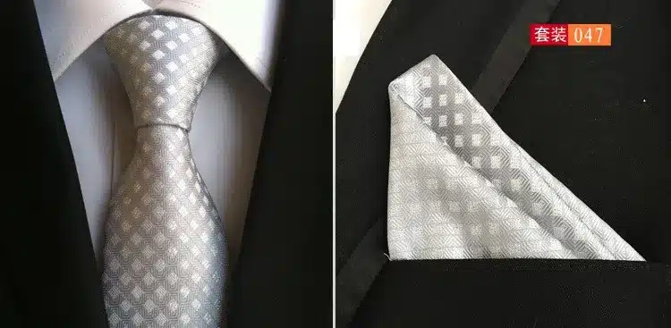 paisley mens fashion ties for men neckties business dress polyester silk tie jacquard casual necktie tie handkerchief set TZ001 26