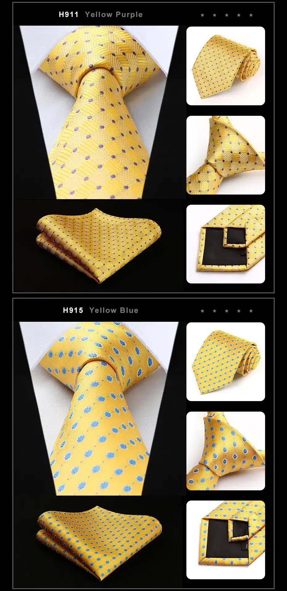 Dot Check Striped Check New 3.4" 100% Silk Jacquard Woven Classic Man's Tie Necktie #H9 7