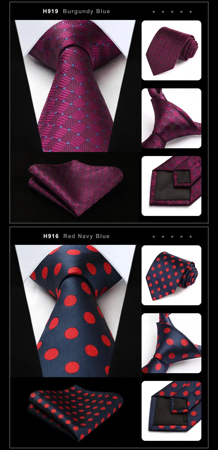Dot Check Striped Check New 3.4" 100% Silk Jacquard Woven Classic Man's Tie Necktie #H9 11