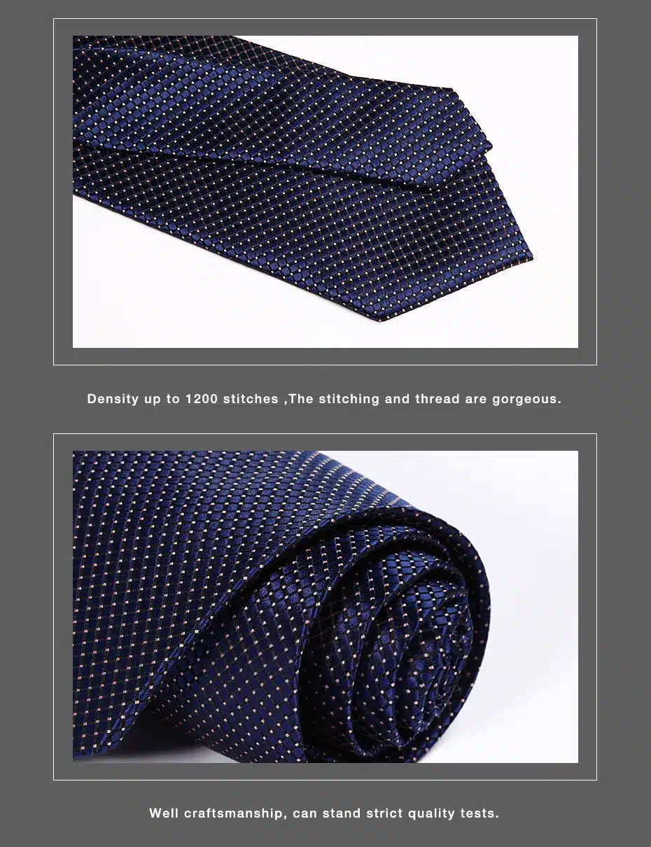 Dot Check Striped Check New 3.4" 100% Silk Jacquard Woven Classic Man's Tie Necktie #H9 15