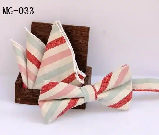 Check bowknot set Classic cotton Jacquard Woven Men Butterfly Bow Tie BowTie Pocket Square Handkerchief Suit Set handkerchief 19