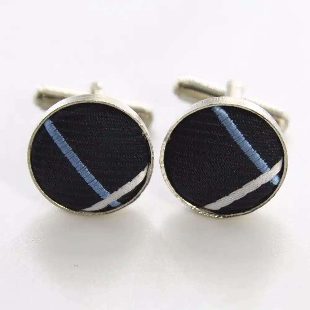GUSLESON New Design 8cm Plaid Striped Tie Set Jacquard Woven Mens Necktie Gravata Hanky Cufflinks Set Mens Tie for Wedding Party 16