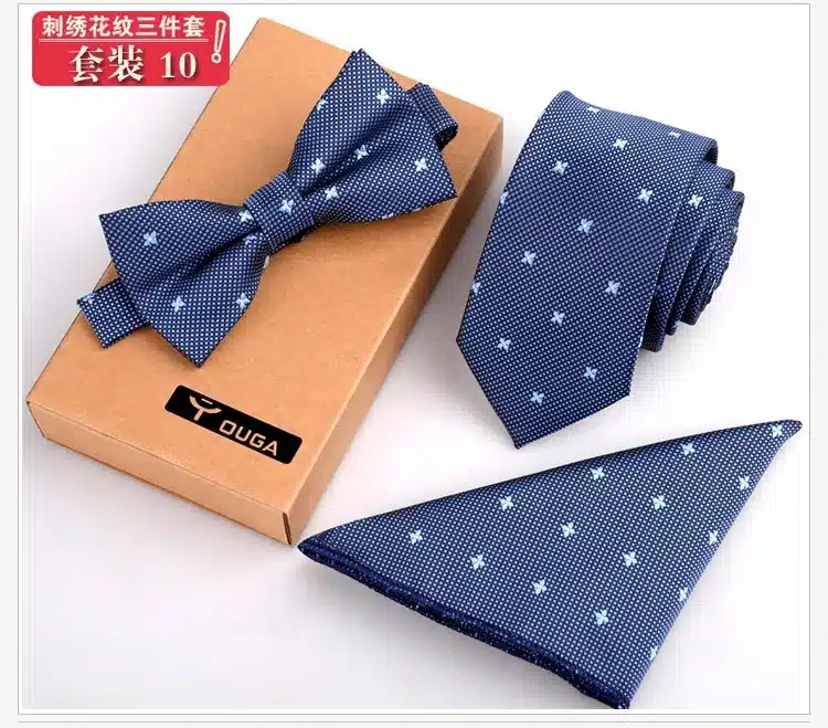 3 PCS Men Bow Tie and Handkerchief Set Bowtie Slim Necktie Corbatas Hombre Pajaritas Cravate Homme Noeud Papillon Man 17