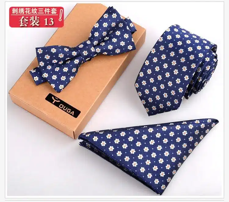 3 PCS Men Bow Tie and Handkerchief Set Bowtie Slim Necktie Corbatas Hombre Pajaritas Cravate Homme Noeud Papillon Man 20