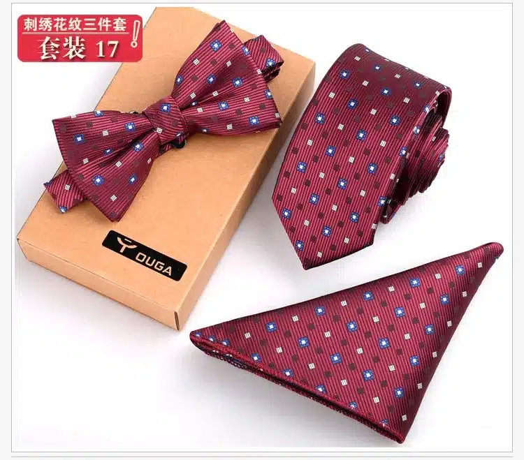 3 PCS Men Bow Tie and Handkerchief Set Bowtie Slim Necktie Corbatas Hombre Pajaritas Cravate Homme Noeud Papillon Man 23