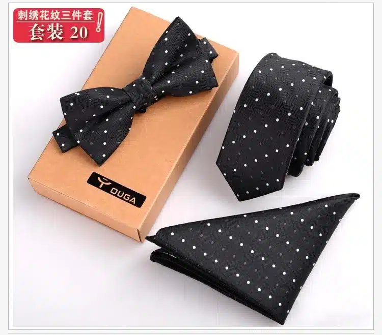 3 PCS Men Bow Tie and Handkerchief Set Bowtie Slim Necktie Corbatas Hombre Pajaritas Cravate Homme Noeud Papillon Man 26