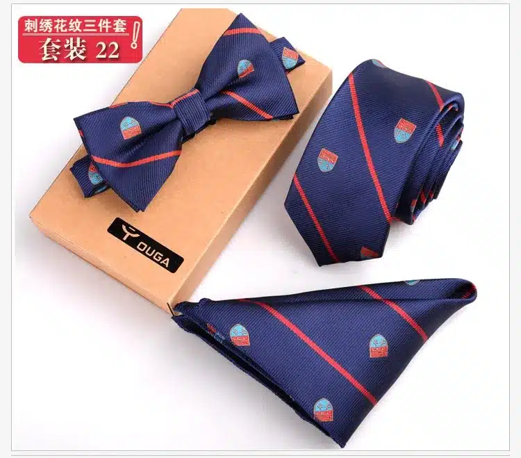 3 PCS Men Bow Tie and Handkerchief Set Bowtie Slim Necktie Corbatas Hombre Pajaritas Cravate Homme Noeud Papillon Man 28
