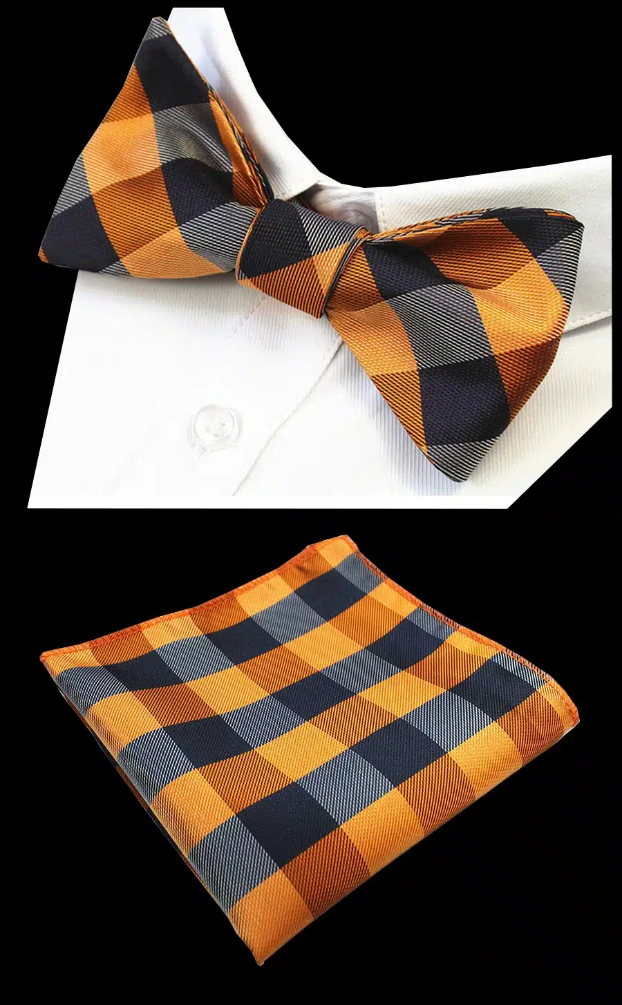 RBOCOTT Paisley Floral 100% Silk Jacquard Woven Bow Ties And Handkerchief Set Self Bowtie Hanky Set For Wedding Party 32