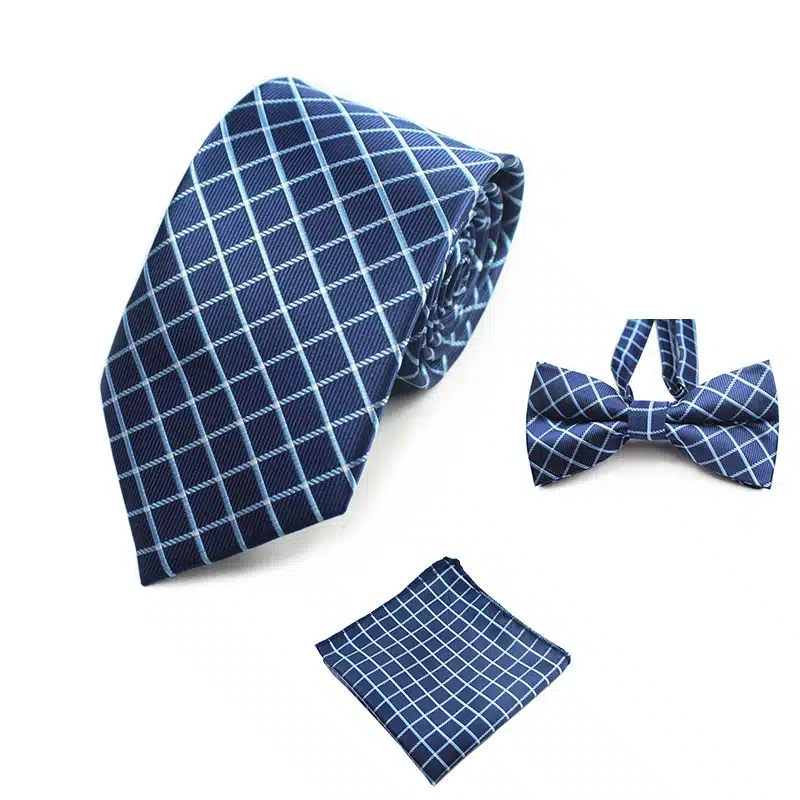 GUSLESON Fashion Wedding Floral Necktie & Pocket Square Towel & Bow Tie Set Mens Suit Papillon Corbatas Handkerchief Tie gravata 23