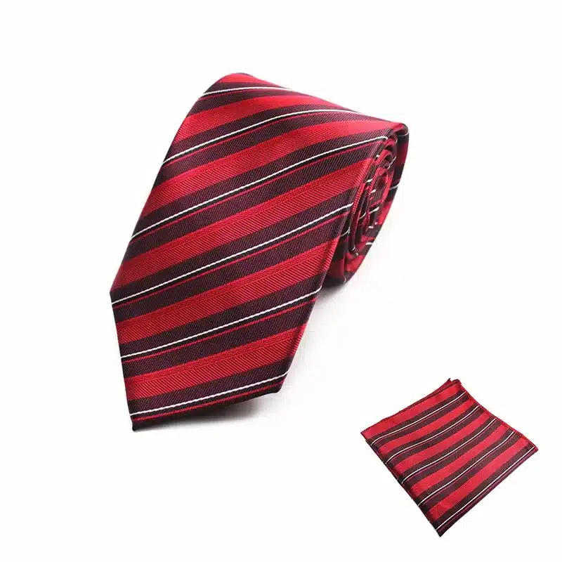 New Design Gents Necktie Plaid Paisley 100% Silk Jacquard Tie Hanky Set Business Wedding Party Ties For Men Free Shipping 25