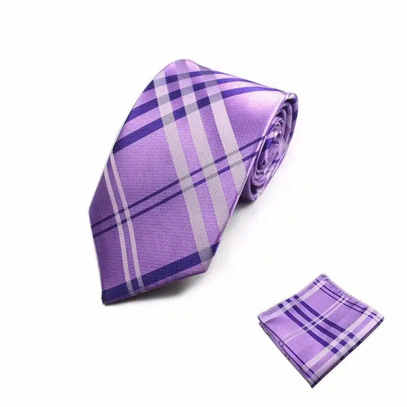 New Design Gents Necktie Plaid Paisley 100% Silk Jacquard Tie Hanky Set Business Wedding Party Ties For Men Free Shipping 28