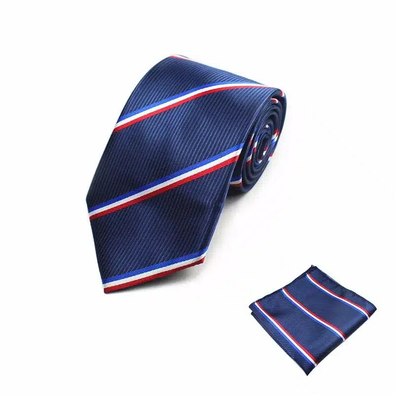 New Design Gents Necktie Plaid Paisley 100% Silk Jacquard Tie Hanky Set Business Wedding Party Ties For Men Free Shipping 30