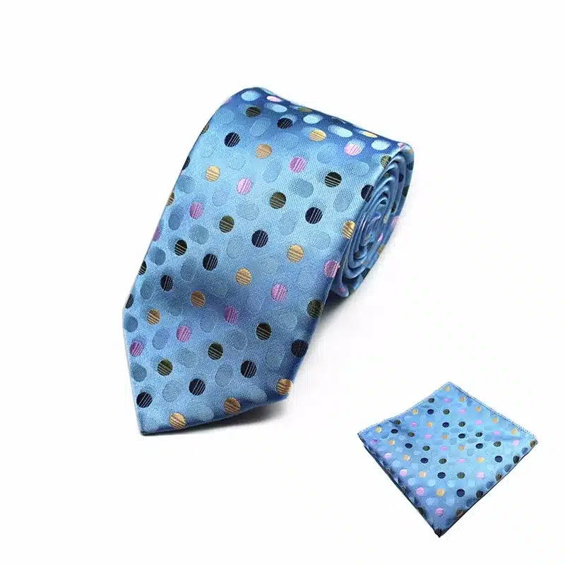 New Design Gents Necktie Plaid Paisley 100% Silk Jacquard Tie Hanky Set Business Wedding Party Ties For Men Free Shipping 32